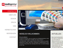 Tablet Screenshot of mediagentur.de